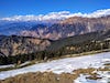 view of mountains peak from chandrashila