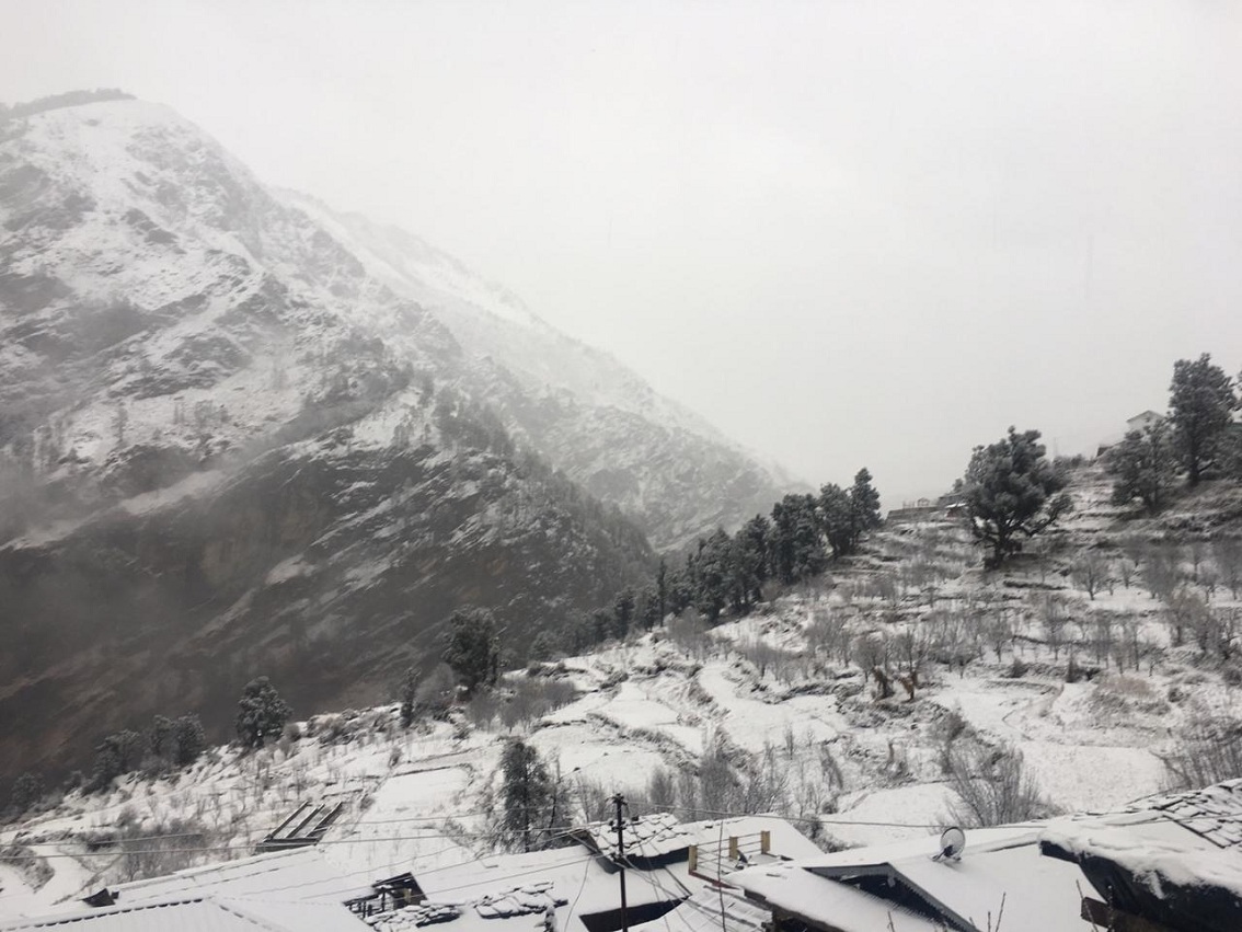 snow covered sankri village